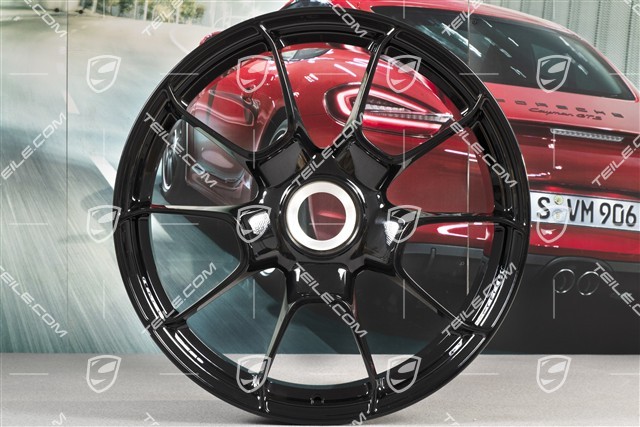 20" Felgensatz 911 Turbo S Exclusive Design, Felgen 11,5J x 20 ET56 + 9J x 20 ET51, Schwarz Hochglanz