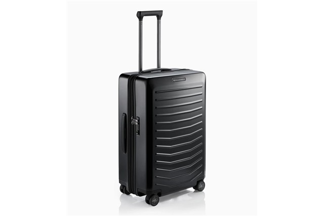 Porsche Design Roadster Hardcase 4W 4-wheel trolley, black, size M, 48 x 69 x 28/32 cm