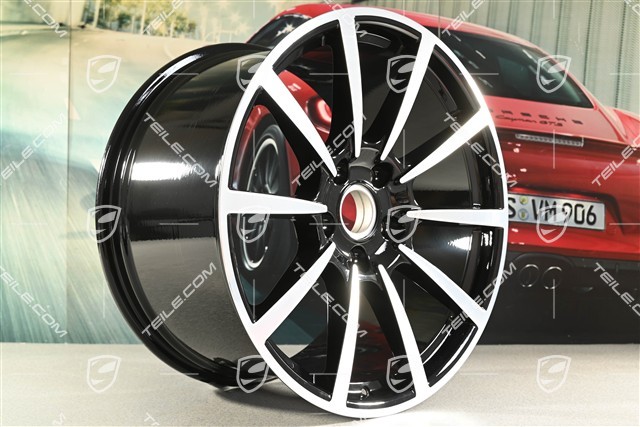20" Felga Carrera Classic II, 11J x 20 ET52, czarny wysoki połysk