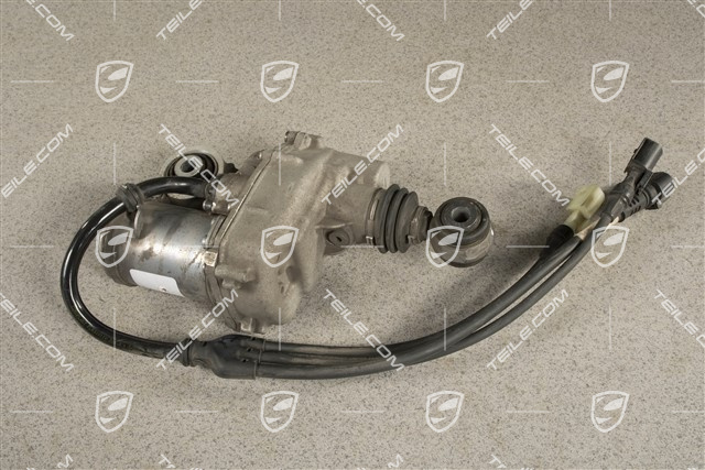 Electric adjusting motor rear axle steering mechanism, R