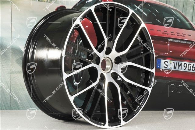 21" Felga Panamera Exclusive Design Sport, 11,5J x 21 ET69, czarny wysoki połysk