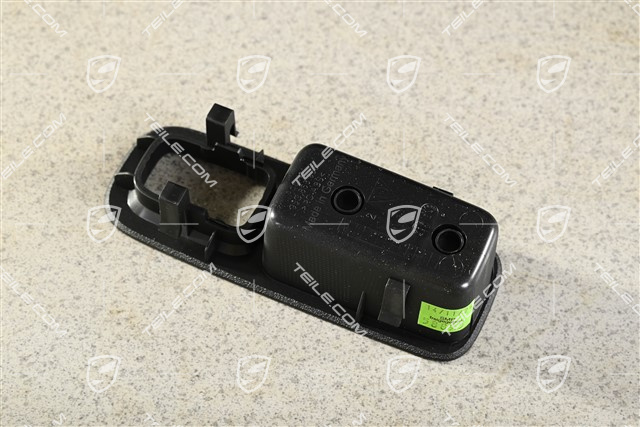 Obudowa przycisku, tapicerka drzwi przednich, strona pasażera, czarna