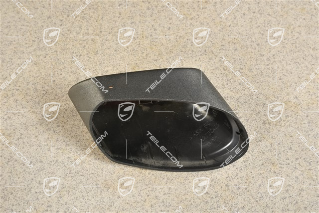 Abdeckkappe, Spiegelfuss, Satinschwarz, L