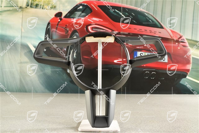 Blende, Lenkrad, Schwarz mit Dunkelsilber