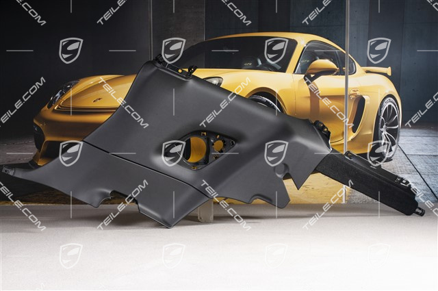 Seitenwandverkleidung, hinten, Kunstleder, Schwarz, Coupe, R