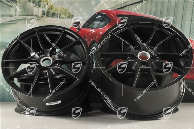 20" Carrera S (III) Felgensatz, 8,5J x 20 ET51 + 11J x 20 ET70, Schwarz-Seidenmatt