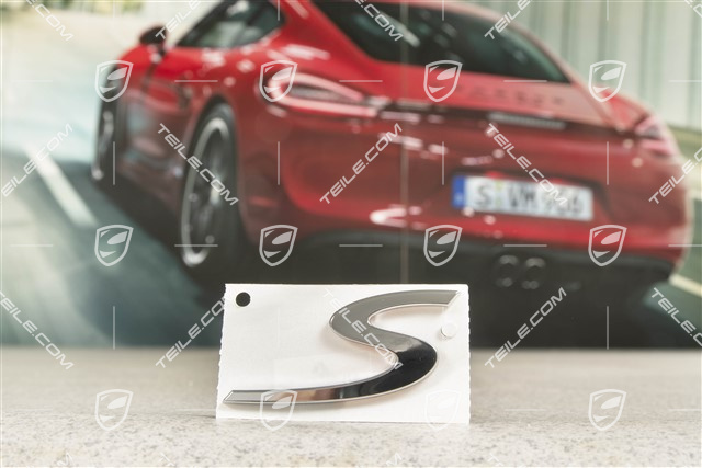 Schriftzug / Abzeichen / Emblem Aufkleber S