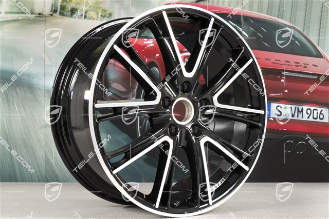 21-inch wheel rim Panamera Exclusive, 9,5J x 21 ET71, black high gloss
