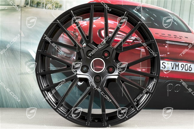 21" Felge Cayenne RS Spyder, 11J x 21 ET49, Schwarz-Seidenmatt