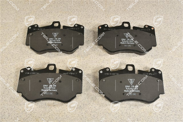 Klocki hamulcowe (zestaw naprawczy), 19" wentylowane, czerwone zaciski