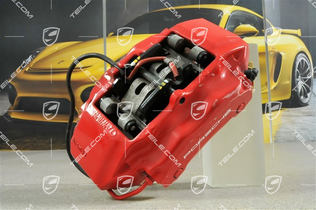 Zacisk hamulcowy, Boxster S / Cayman S, czerwony, R