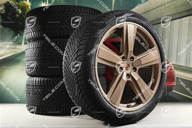 22" Winterräder Cayenne Exclusive Design Sport, Felgen 10J x 22 ET48 +11,5J x 22 ET52 + NEUE Pirelli Winterreifen 285/40 R22 + 315/35 R22, Neodyme