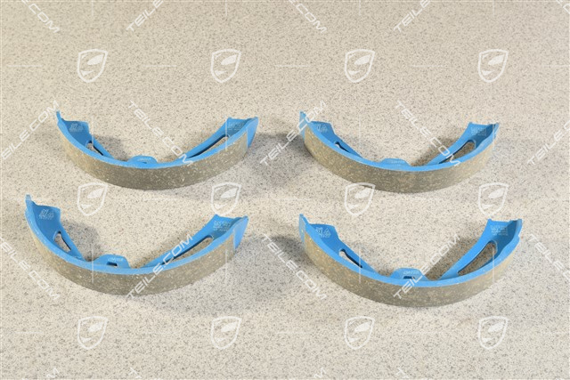 1 Set Handbrake / brake shoe, rear axle (4 pcs.)