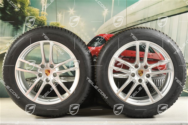 20-inch Cayenne COUPE Sport winter wheel set, rims 9J x 20 ET50 + 10,5J x 20 ET55 + NEW Hankook winter tyres 255/55 R20 + 295/45 R20, with TPMS