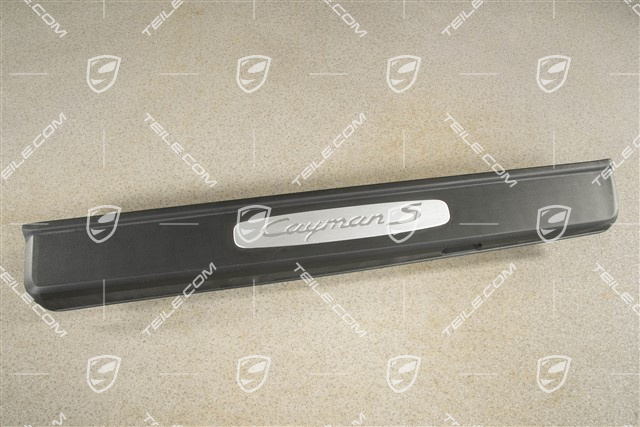 Listwa ozdobna progu wewnętrznego, czarna, Cayman S, L