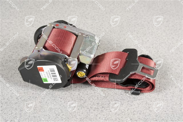 Seat belt, Bordeaux Red, L=R