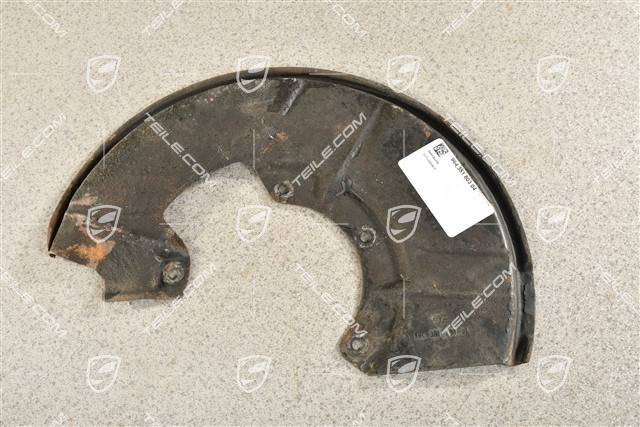 Front axle disc brake protective plate, L