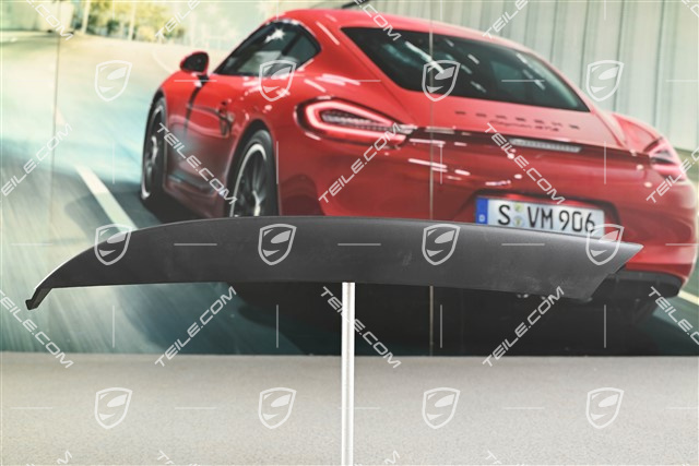 Trim cover for front bumper side retaining frame, Matte black, L