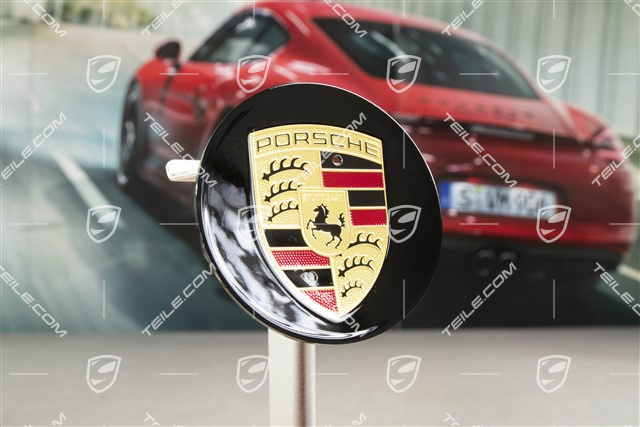 Radzierdeckel Sondermodell Black Edition, Konkav, Wappen farbig