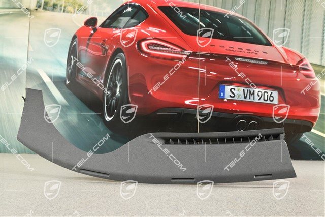 Defroster trim, Granite grey, R