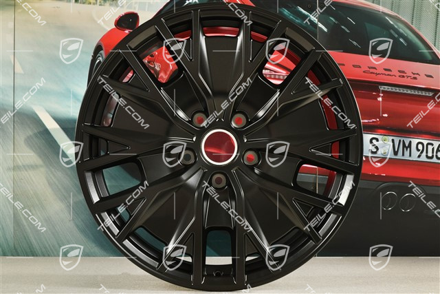 20" Felge Taycan Turbo S Aero Design, 9J x 20 ET54, in Schwarz Seidenmatt