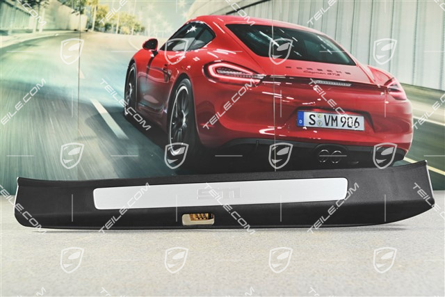 Einstiegleiste, Schwarz / Aluminium-gebürstet, R
