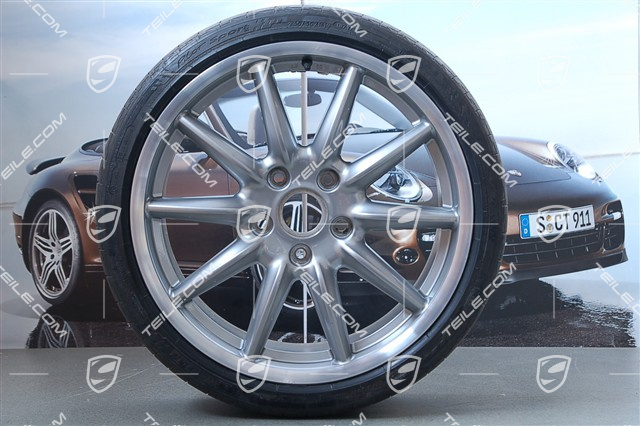 19" Komplet kół letnich Carrera Sport, 8,5J x 19 ET55 + 11,5J x 19 ET67 + NOWE opony letnie 235/35 ZR19 + 305/30 ZR19