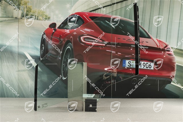 Türfensterscheibe, vorne, Wärmeschutzglas grün, L