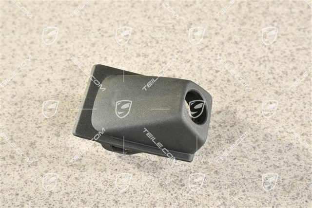 Turbo, Front bumper cover trim for  Real Top View camera, Black matte