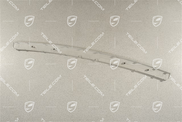 Rear bumper trim, stainless steel