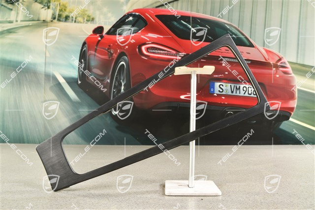 Blende Mittelkonsole Dekoreinleger in Aluminium schwarz gebürstet