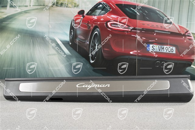 Listwa ozdobna, stal szlachetna, podświetlana, z napisem "Cayman", R