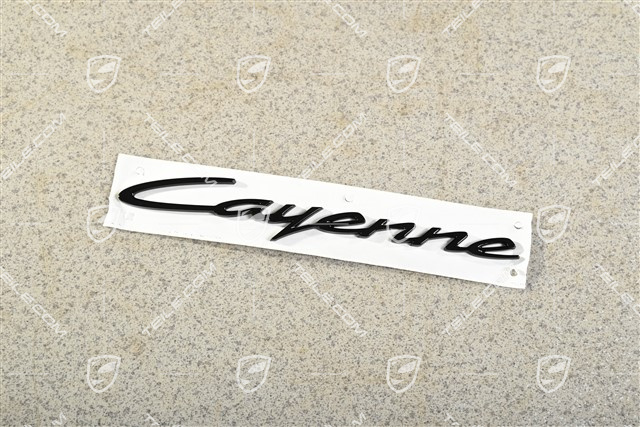 Napis boczny / Emblemat "Cayenne" czarny połysk