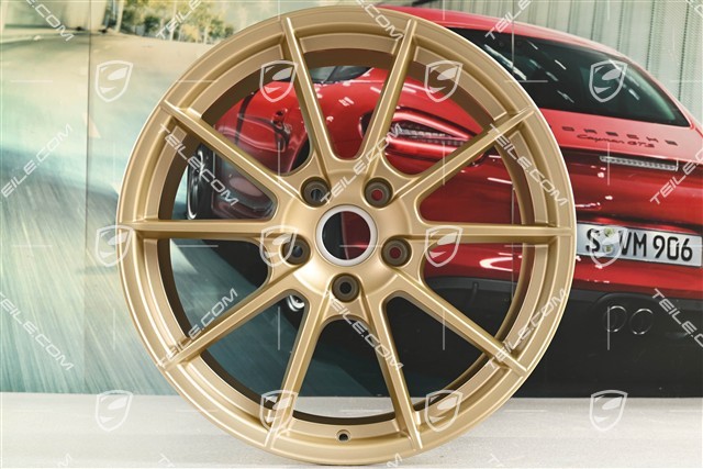 20" komplet felg "Spyder" / "718 Sport", felgi 8,5J x 20 ET57 + 10,5J x 20 ET47, Aurum satynowy półmat