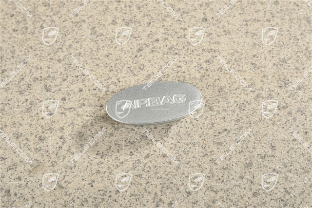 Dekielek z napisem AirBag, Sport silver