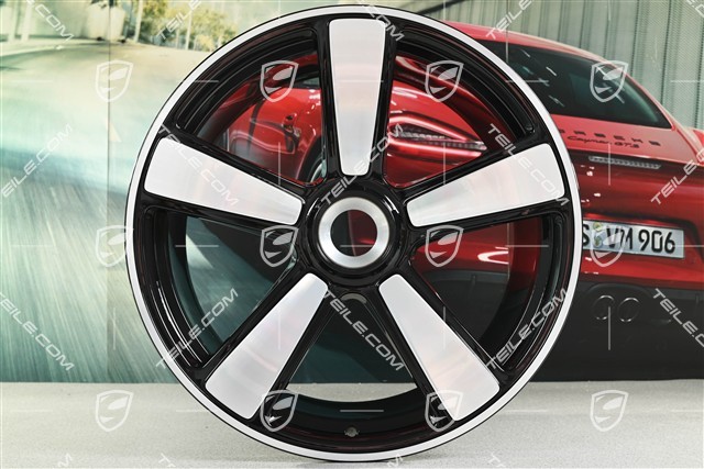 21" Felga Sport Classic, 12J x 21 ET63, czarny wysoki połysk