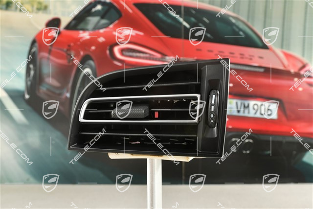 Side Air vent, dimmable, Galvano silver, R