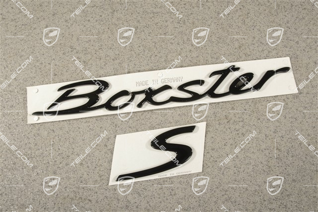 Boxster S, Badge / Emblem, Black - Special edition ORANGE