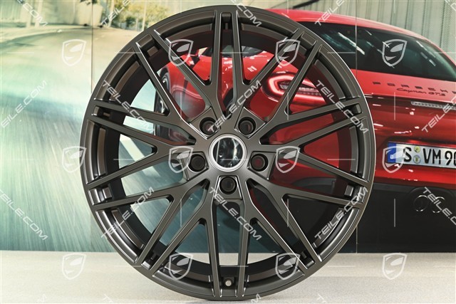 21-inch wheel rim, Cayenne RS Spyder Design, 11J x 21 ET49, turbonite