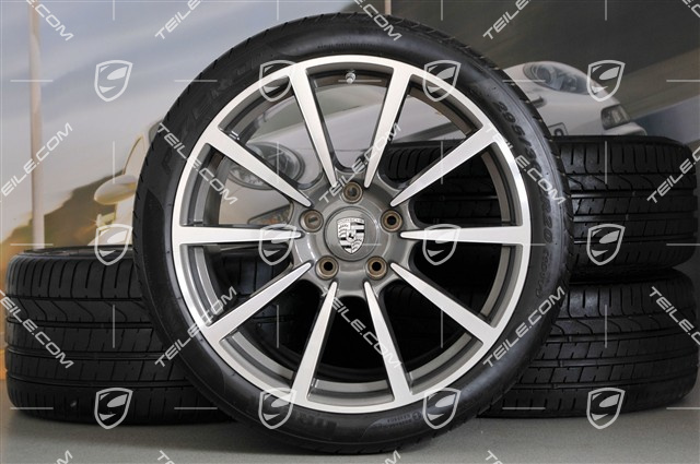 20-inch Carrera Classic II summer wheel set, 8,5J x 20 ET51 + 11J x 20 ET70, summer tires 245/35 ZR20 + 295/30 ZR20, with TPMS