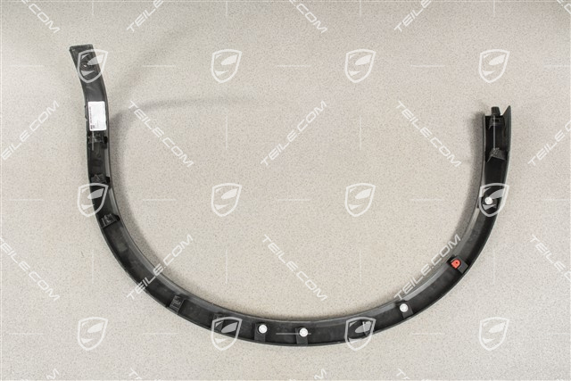 Nakładka błotnika tylnego, Czarna satyna, R