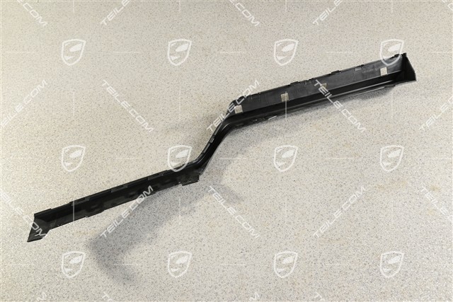 Heckstoßfängerblende, Version mit Haken, mattschwarz, R, (ohne Leiste)