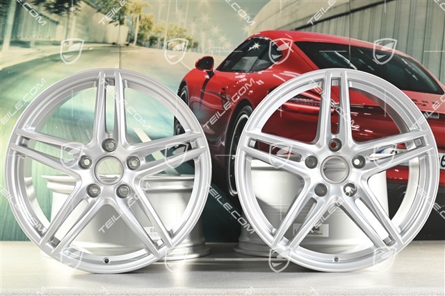 19-inch Carrera VI rim set, 8,5J x 19 ET50 + 11J x 19 ET77, for winter use