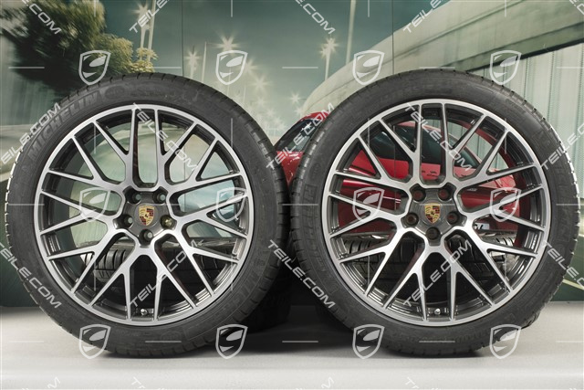 21" koła letnie, komplet, RS Spyder Design, felgi 9,5J x 21 ET27 + 10J x 21 ET19 + opony letnie Michelin 265/40 R21 + 295/35 R21, z czujnikami ciśnienia