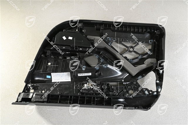 Tapicerka drzwi, Przód, skóra czarna, L