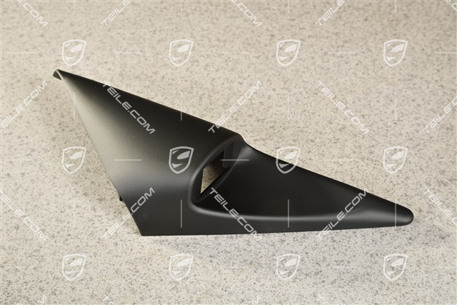 Osłona / blenda drzwi / lusterka, czarna, RHD, R