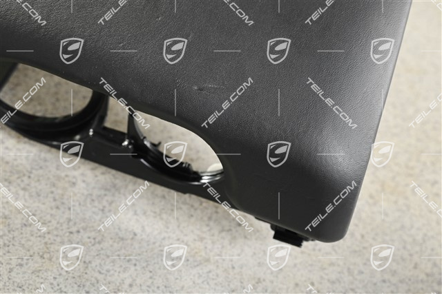 Dolna część deski / konsoli rozdzielczej, skóra, czarna (uszkodzona skóra)