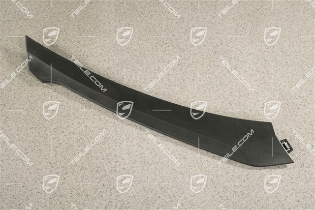 Turbo S, Lamelka / blenda kratki zderzaka, górna, czarna, R