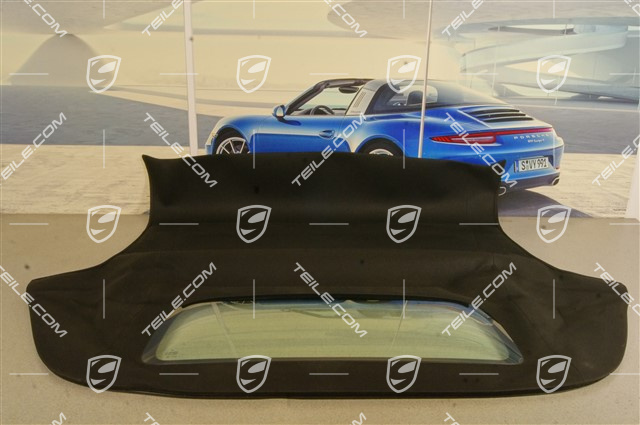 Płótno dachu cabrio, czarne