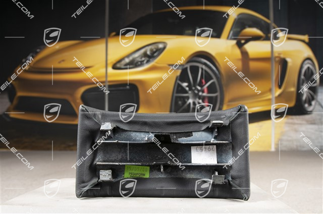 Verlängerung Oberteil für Mittelkonsole hinten, Leder, schwarz, coupe / Targa